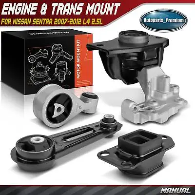 4pcs Engine Motor & Transmission Mount & Torque Strut For Nissan Sentra Manual • $85.99