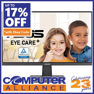 27  ASUS VA27EHF FHD 100Hz IPS Eyecare Monitor • $199