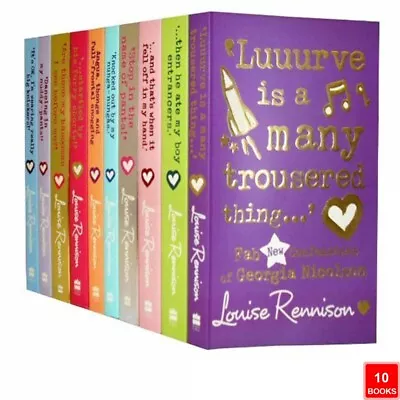 Georgia Nicolson Series Collection 10 Books Set By Louise Rennison Paperback NEW • £18.70