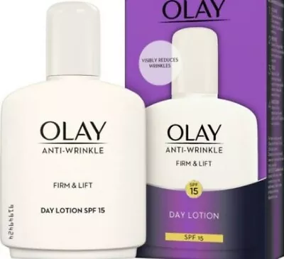 £14.99 • Buy Olay Anti Wrinkle Moisturiser Firm And Lift Day Lotion SPF15 100ml UV Protect 