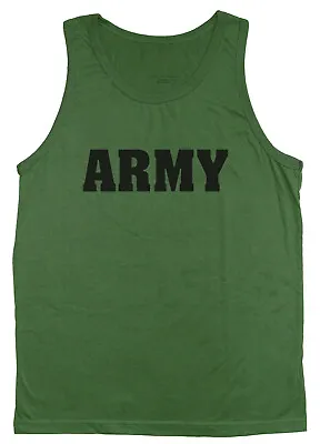 Men's Tank Top Army Tactical Gear Clothing Gifts Gym Workout Muscle Tee Shirt • $14