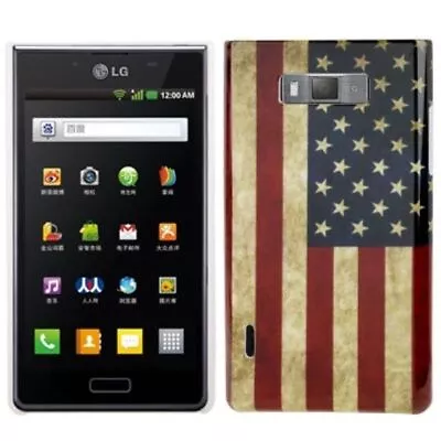 Protective Case Cover Backcover Flag USA Case For Phone Lg Optimus L7 P700 P705 • £14.77