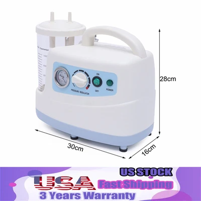 $164.35 • Buy Suction Machine Emergency Medical Portable Aspirator Vacuum Phlegm Unit Mucus US