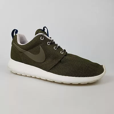 Women's NIKE 'Roshe Run' Sz 10.5 US Runners Shoes Khaki Blue | 3+ Extra 10% Off • $31.49