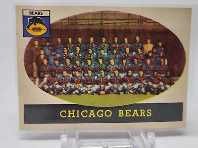 1958 Topps Football #29 Chicago Bears VG (B) Sc • $3.49