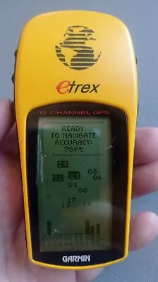 £21 • Buy Garmin ETrex Personal Navigator 12 Channel Handheld GPS ~ GOOD WORKING ORDER 