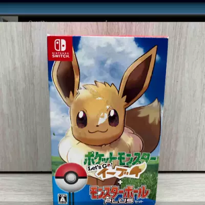 Pokemon Lets Go Eevee NTSC Game +Pokeball Plus Nintendo Switch Poke Ball Genuine • $189.99