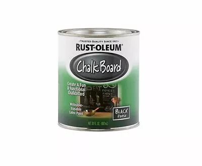 Rust-Oleum 206540 Specialty Chalkboard Brush-On Paint 30 Oz Flat Black • $26.99