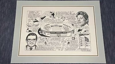 1990 ORANGE BOWL MIAMI SPORTING NEWS STADIUM PRINT 16x22 NAMATH PATERNO  • $18.99