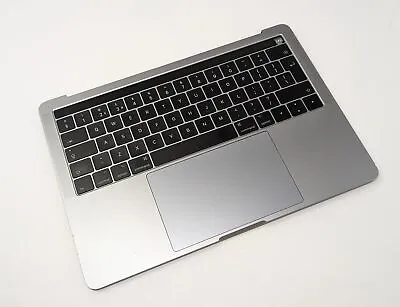 Apple MacBook Pro A1706 2016-2017 Top Case Palmrest UK Keyboard Cover Space Grey • £59.99
