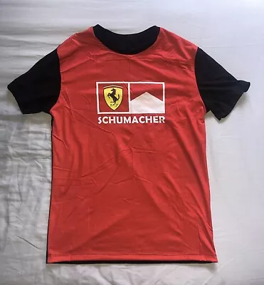 Michael Schumacher Ferrari 1996 Name Decal T Shirt. Size Small *secondhand* • $36.99