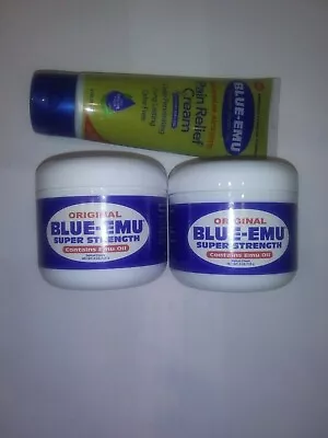 $25 • Buy Blue-Emu Super  2 Bottle 4 Oz Each & 1 Pain Cream 3 Oz Per.order Exp.02/24free