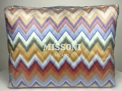 MISSONI MILANO Andres Quilt 260X270 Orange Multicolor Chevron • $989.99