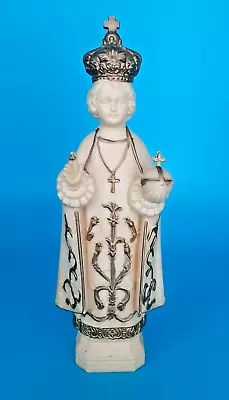 Vintage Infant Jesus Of Prague Celluloid Statue Figurine 5  Tall Hong Kong • $10.99