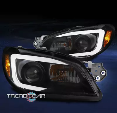 For 2006-2007 Subaru Impreza Wrx Led Tube Projector Headlights Lamps Black/smoke • $300.95