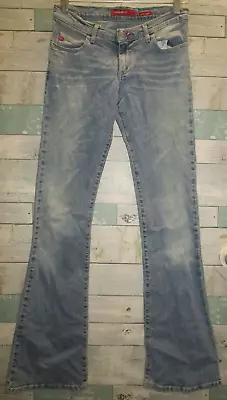 £29.43 • Buy MISS SIXTY Low Tommy Women Distressed Flare Jeans Size 27 Excellent