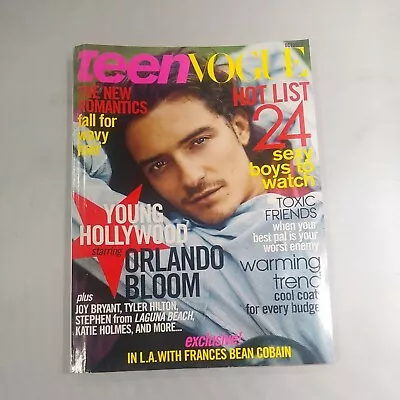 $7.99 • Buy Teen Vogue Magazine October 2005 Featuring Orlando Bloom