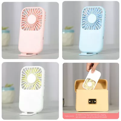 Hand-held Portable Pocket Fan Mini Cooler Office Home USB Rechargable Desk Fan • £7.99