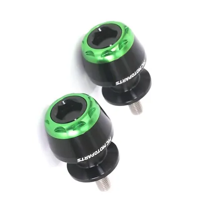 Green M10 Rear Swingarm Spools MSHINE For ZX-10R Ninja 04 05 06 07 08 09 10 • $34.90