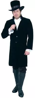 Gentleman Jim Top Coat Vampire Ripper Fancy Dress Up Halloween Adult Costume • $60.95