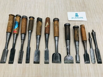 £121.42 • Buy Japanese Chisel Nomi Carpenter Tool Set Of 12 Hand Tool Wood Working A0324