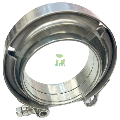 $16.99 • Buy 3'' Inch V-Band Clamp Kit Male/Female Flange Mild Steel For Turbo Exhaust Vband