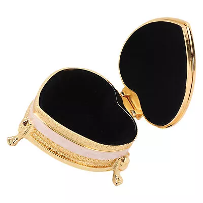 Vintage Heart Shape Jewelry Box Zinc Alloy Trinket Jewelry Storage Box(Blue) AU • $44.05