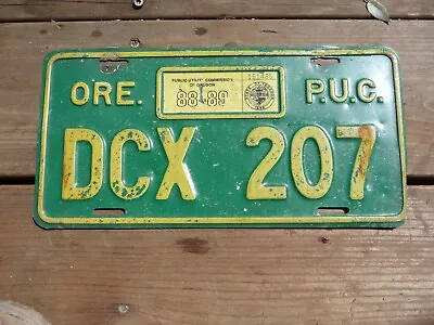 Expired 1988 Oregon Ore. P.u.c. License Plate • $9.95