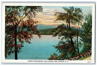 1935 Mount Monadnock And Dublin Lake Dublin New Hampshire NH Postcard • $14.98