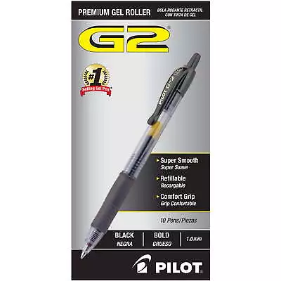 G2 Premium Gel Ink Pens Bold Point (1.0mm) Black 10 Count • $15.82