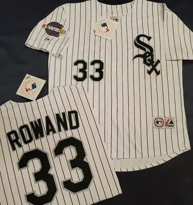 1630 Chicago White Sox AARON ROWAND 2005 World Series Baseball Jersey WHT New • $129.99