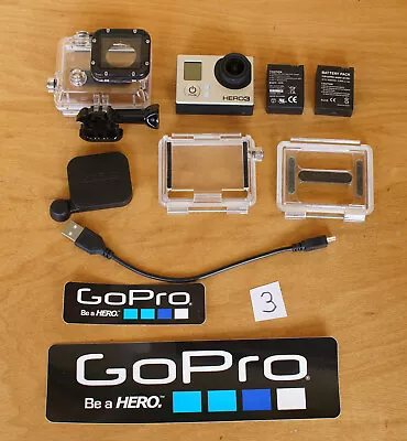 GoPro Hero 3 W/Accessories & Underwater Case Tested Working #3 • $109