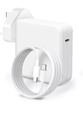 96W USB-C Charger For Mac Book Pro Include 1.8m USB C To C Cord Power Adapter  • £14.99