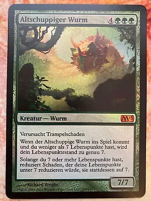 MTG Magic 1x Elderscale Wurm ***German Foil*** Magic 2013 M13 NM • $7.99