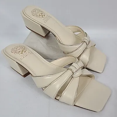 NEW Vince Camuto Selaries Warm Vanilla/Egyptian Gold Sandals Sz 7 MSRP $99 • $45