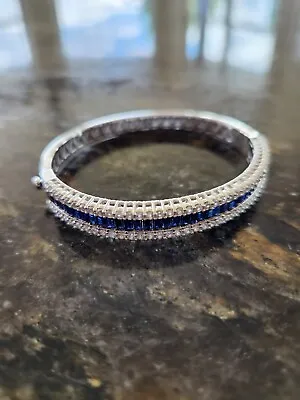 $100 • Buy Sterling Silver 925 SJM Blue Bracelet