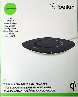 Belkin Qi Wireless Charging Pad + Charger For IPhone/Android - Black • $12.97