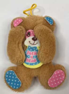 Vintage Peek A Boo Plush Teddy Bear Stuffed Animal • $6