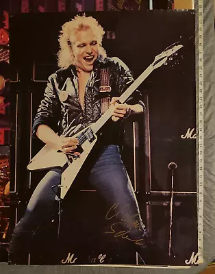 Vintage Early Rock Band Poster AUTOGRAPHED By Michael Schenker • $99.99