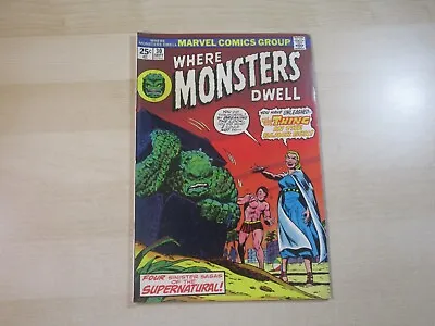 Where Monsters Dwell #30 Marvel Bronze Sci Fi Horror High Grade Thing Black Box • $13