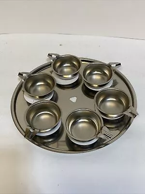 VTG Ekco Flint 10  Egg Poacher 6-Cup 3-Ply Stainless Steel USA New Vintage • $17.95