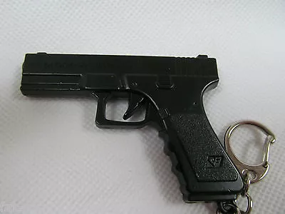 Collectable Solid Metal Glock Replica Pistol Gun Keyring Key Chain Uk Seller • £6.95