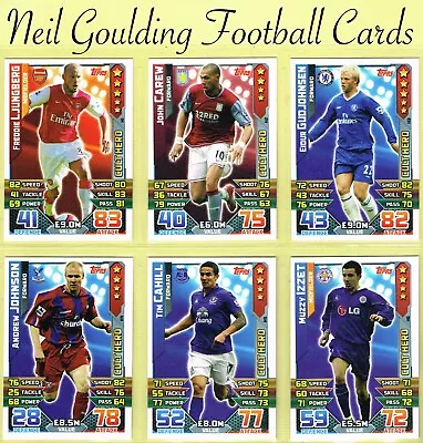 Topps MATCH ATTAX 2015-16 ☆ PREMIER LEAGUE CULT HERO ☆ Cards #H1 To #H16 • £0.99