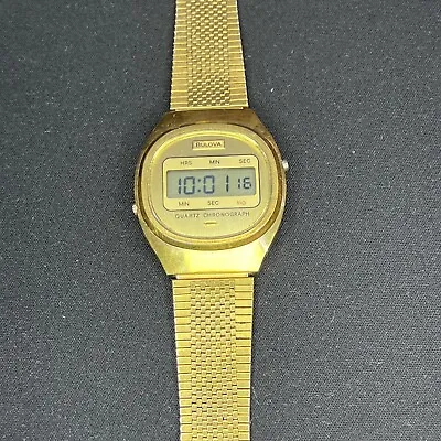 Vintage Bulova 3085 Large LCD Digital Watch • $65