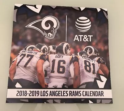 NFL RAMS Wall CALENDAR 2018-2019 At&t Goff Hekker Gurley • $10