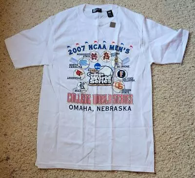 2007 College World Series T-Shirt NWT Unworn UNC Oregon State Baseball • $20
