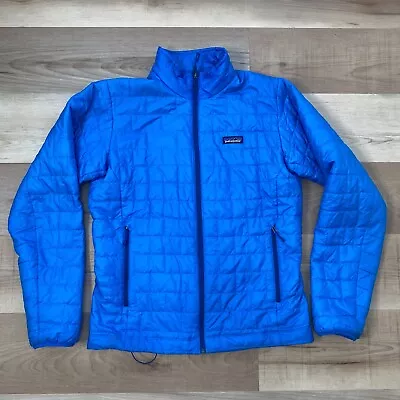 Patagonia Men's Nano Puff Full Zip Jacket Size Medium Andes Blue • $85