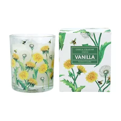 Gisela Graham Small Dandelion And Bee Vanilla Scented Candle Spring And Easter • £8.99