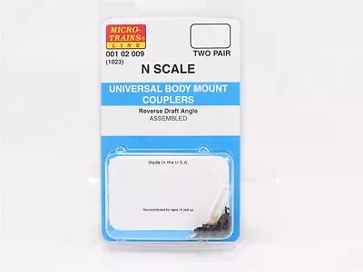 N Scale Micro-Trains MTL 00102009 (1023) Universal Body Mount Couplers - 2 Pair • $15.18