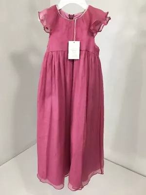 Marie Chantal Toddler Girls Silk Princess Dress Pink Size 3 Years $350 New • $223.99